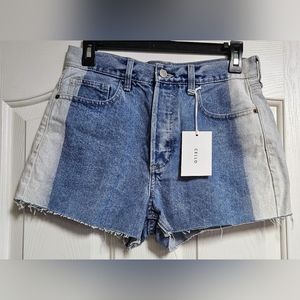 Cello High Rise Button Fly Shorts